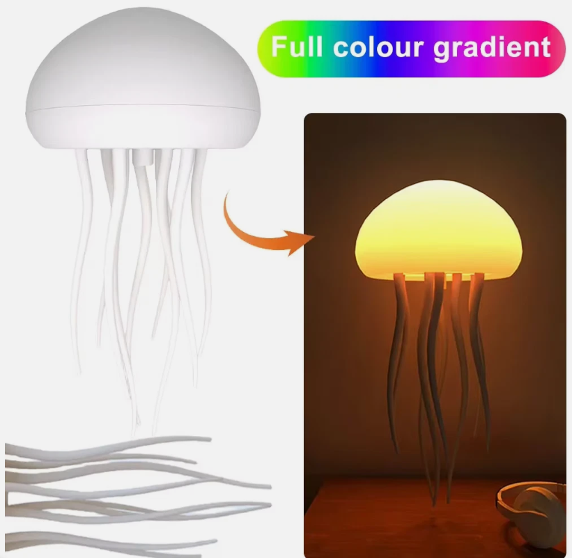 LED Jellyfish Lamp – Color-Changing Ambient Night Light