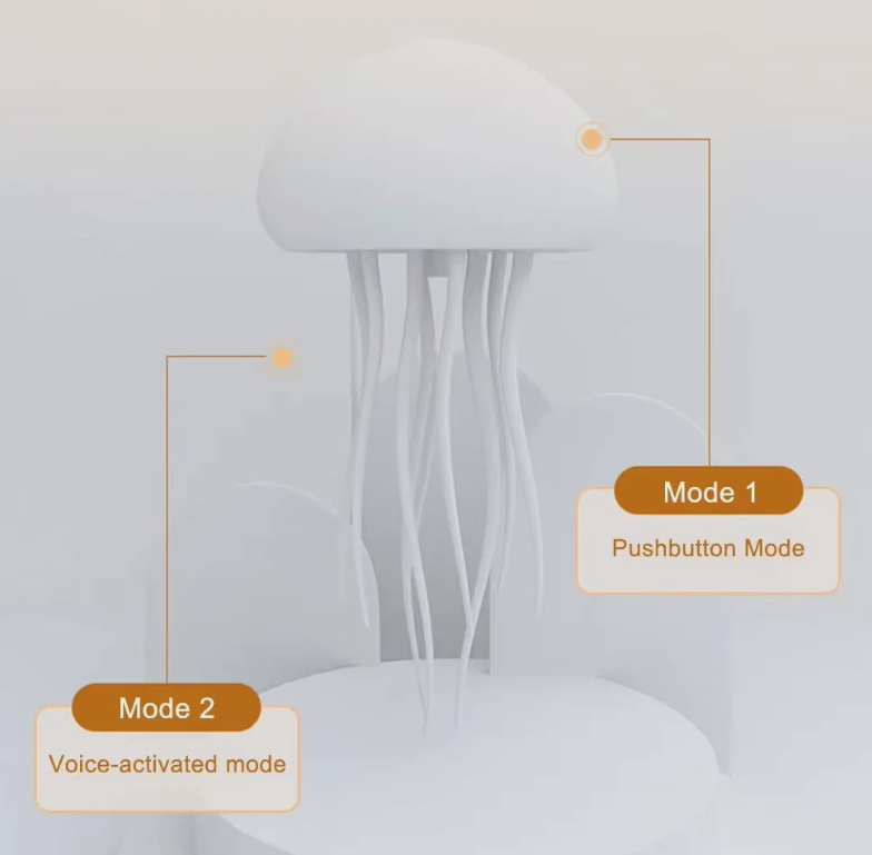 LED Jellyfish Lamp – Color-Changing Ambient Night Light