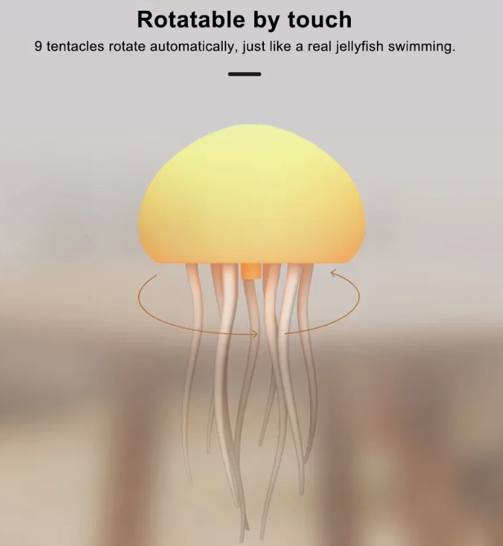 LED Jellyfish Lamp – Color-Changing Ambient Night Light